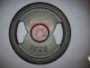 Hantelscheibe 30 mm, Guss 10 kg, mit Griffen