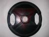 OP-R-15 kg Hantelscheibe, gummiert, mit Griffen 